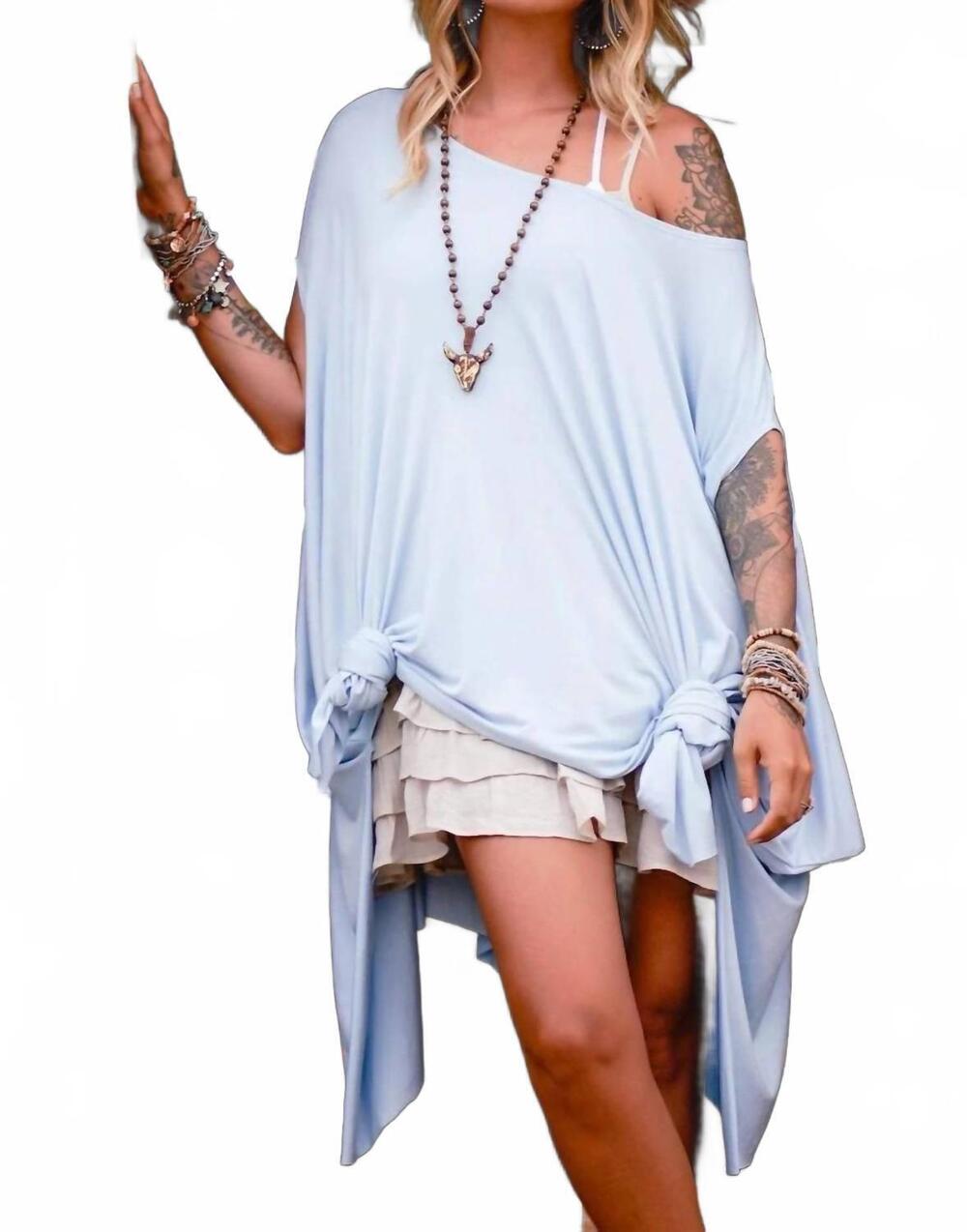 NEW THREE BIRD NEST wren tunic in sky blue